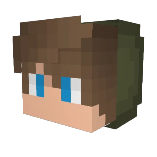 KillerClowns_ Minecraft avatar head, 3D render