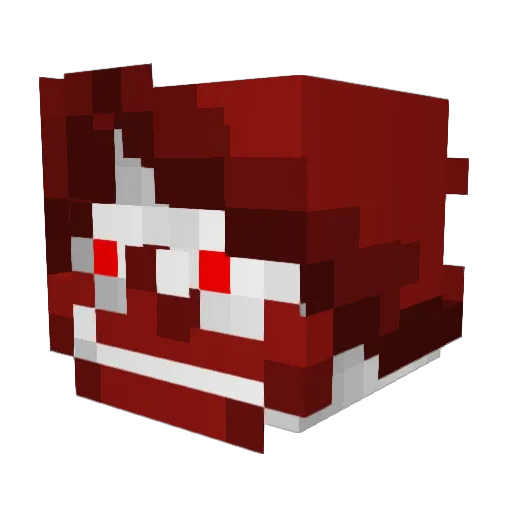 KillerClowny Minecraft avatar head, 3D render