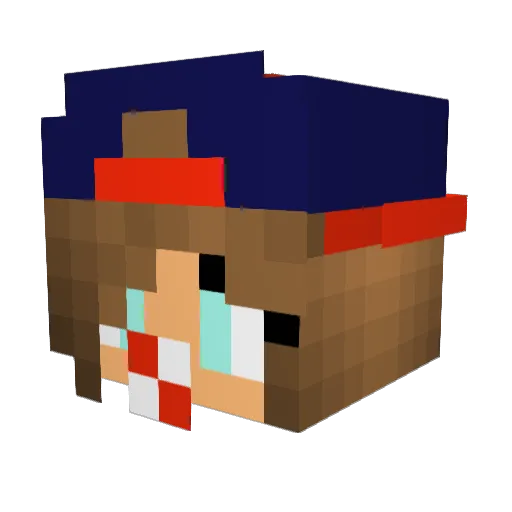 KillerCraftz Minecraft avatar head, 3D render