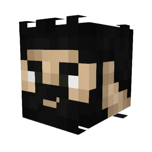 KillerCreates2 Minecraft avatar head, 3D render