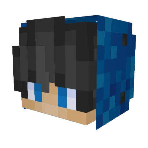 KillerDragio Minecraft avatar head, 3D render