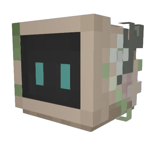 KillerGekko Minecraft avatar head, 3D render