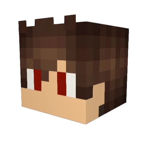 KillerHzz Minecraft avatar head, 3D render