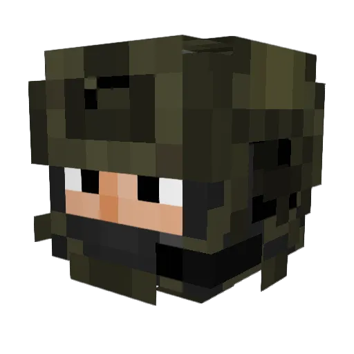 KillerItlog Minecraft avatar head, 3D render