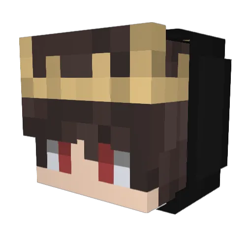 KillerKotya Minecraft avatar head, 3D render