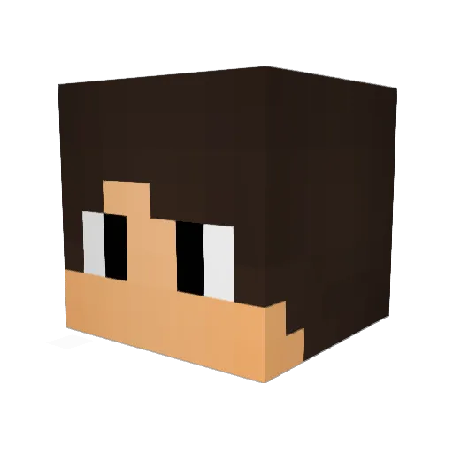 KillerNuub Minecraft avatar head, 3D render
