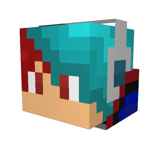 KillerOmer10 Minecraft avatar head, 3D render