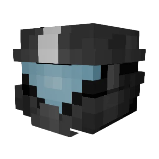 KillerPanda Minecraft avatar head, 3D render