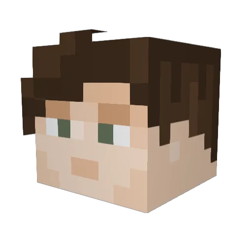 KillerShark7 Minecraft avatar head, 3D render