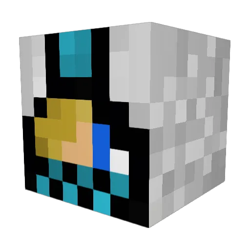 KillerSmith Minecraft avatar head, 3D render