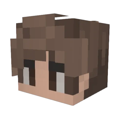 KillerYin Minecraft avatar head, 3D render
