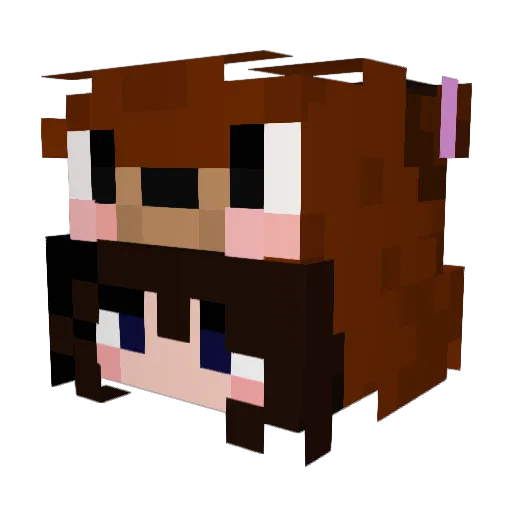 Killer_Candy45 Minecraft avatar head, 3D render