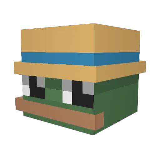 Killer_Devil Minecraft avatar head, 3D render