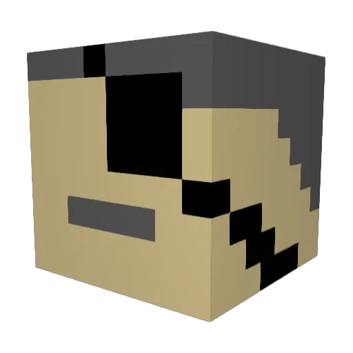 Killer_Fuzz Minecraft avatar head, 3D render