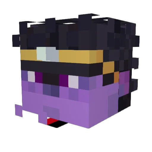 Killer_Naffu Minecraft avatar head, 3D render