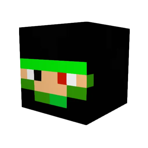 Killer_Python Minecraft avatar head, 3D render