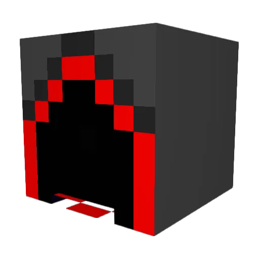 Killer_X_1 Minecraft avatar head, 3D render
