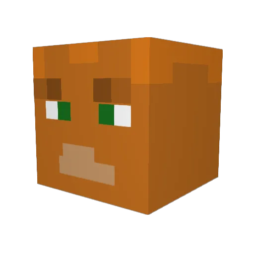 Killer_bean22 Minecraft avatar head, 3D render