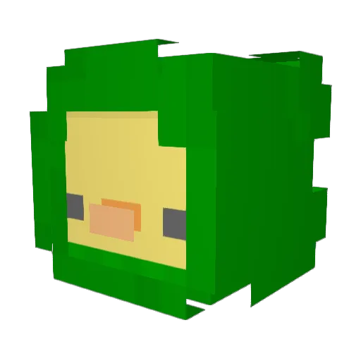 Killeraqua_By Minecraft avatar head, 3D render