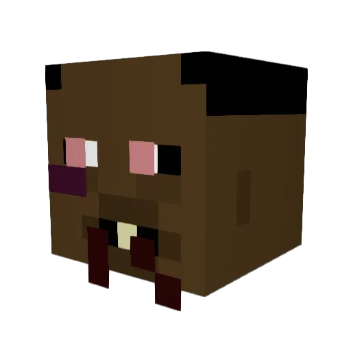 Killerbear7549 Minecraft avatar head, 3D render