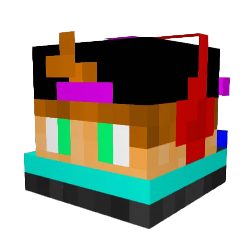 Killerbigmac Minecraft avatar head, 3D render