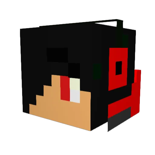 Killerboss832 Minecraft avatar head, 3D render