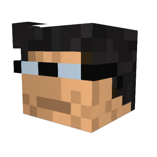 Killercactus619 Minecraft avatar head, 3D render