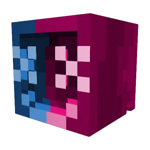 Killerdeathnote Minecraft avatar head, 3D render
