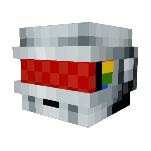Killerferrets Minecraft avatar head, 3D render