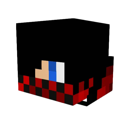 Killerflexo Minecraft avatar head, 3D render