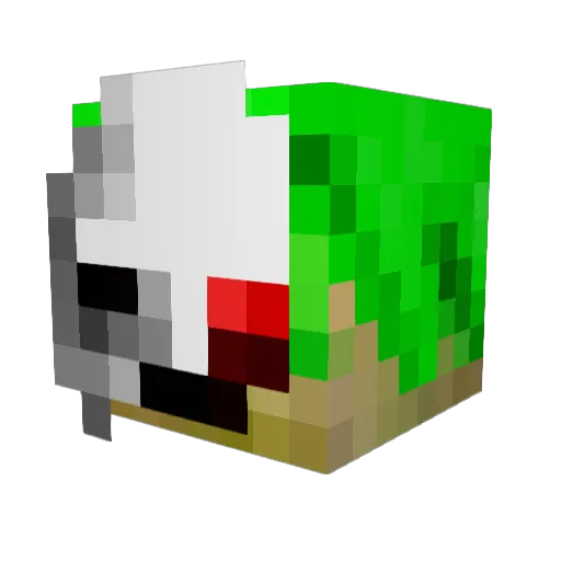 Killerflop Minecraft avatar head, 3D render