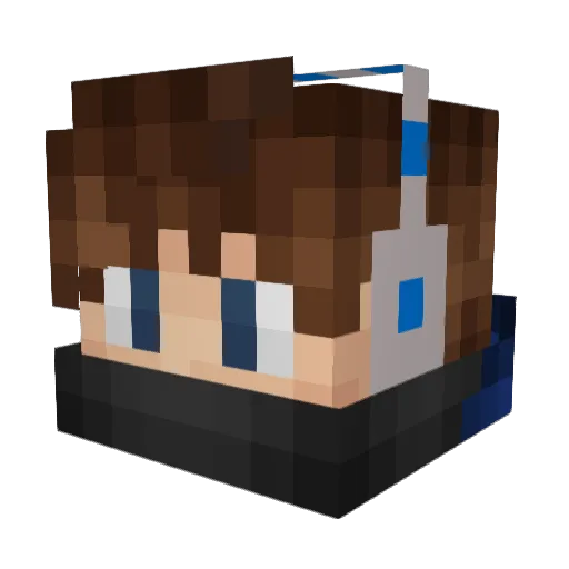 Killergamer Minecraft avatar head, 3D render