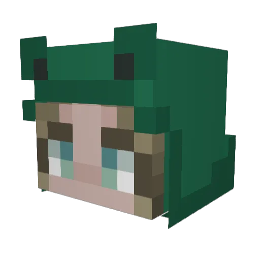 Killerkatze02 Minecraft avatar head, 3D render