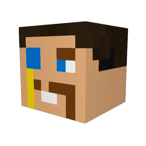 Killerkette23 Minecraft avatar head, 3D render