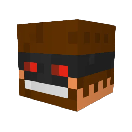 Killermohawk Minecraft avatar head, 3D render