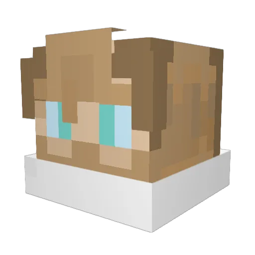 Killerochek Minecraft avatar head, 3D render