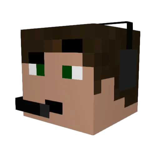 KillerofGamess Minecraft avatar head, 3D render