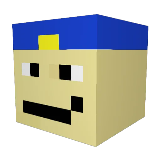 Killerow_dwoch Minecraft avatar head, 3D render