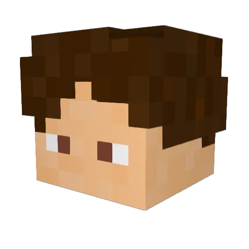 Killerphanta Minecraft avatar head, 3D render