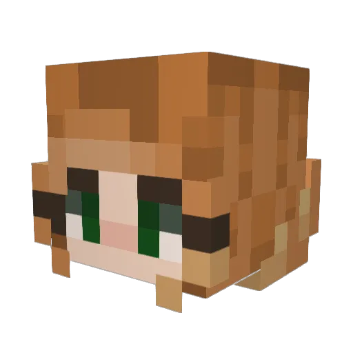 Killertune Minecraft avatar head, 3D render
