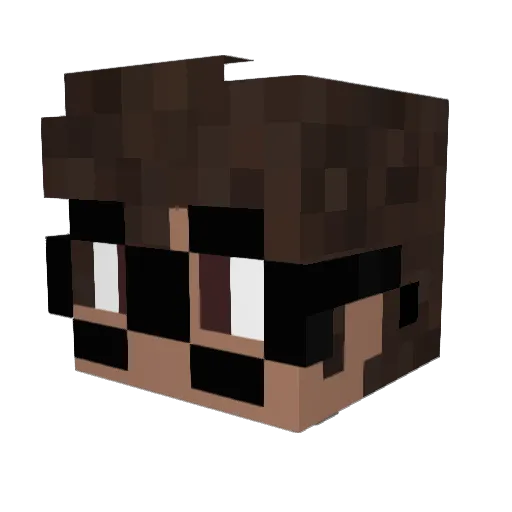 Killervels Minecraft avatar head, 3D render