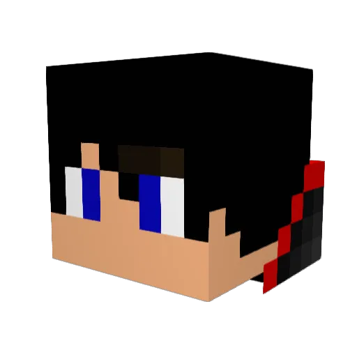 Killerwolf101 Minecraft avatar head, 3D render
