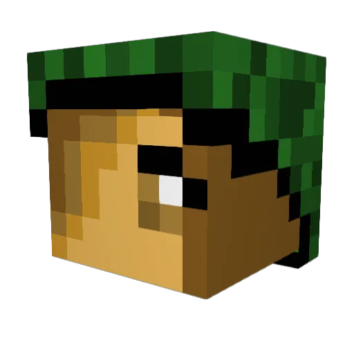 KillerxKitty Minecraft avatar head, 3D render
