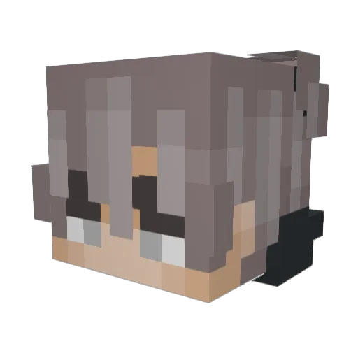 KillheroA Minecraft avatar head, 3D render