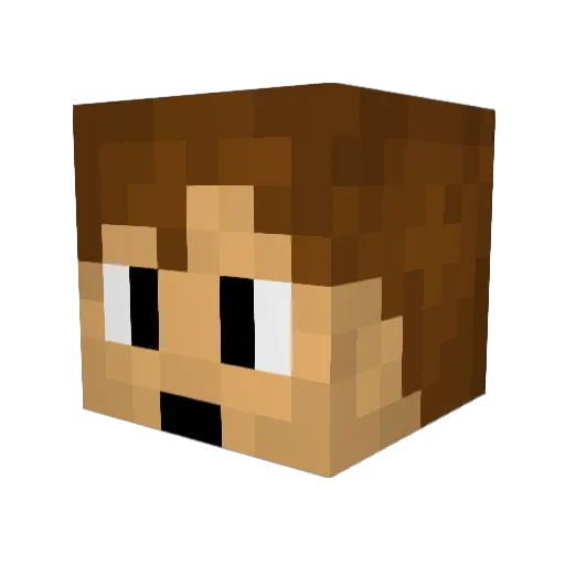 Killiaan Minecraft avatar head, 3D render