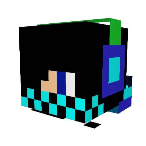 KillingSpree88 Minecraft avatar head, 3D render