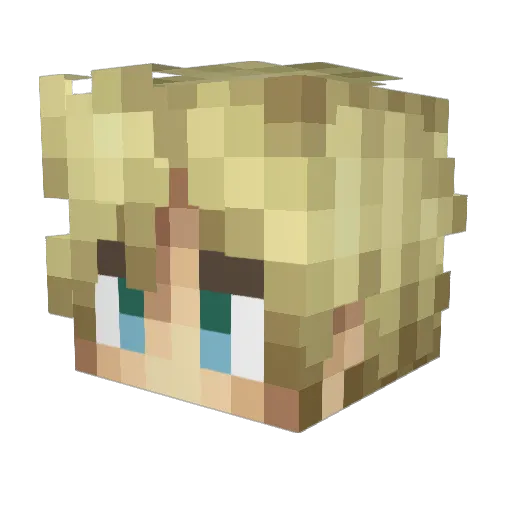 Killion01 Minecraft avatar head, 3D render