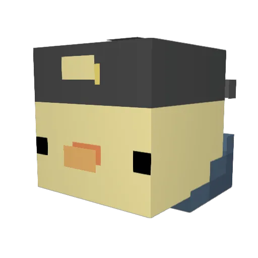 Killjh Minecraft avatar head, 3D render
