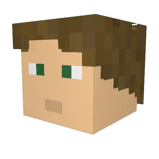 Killones_Ilya Minecraft avatar head, 3D render
