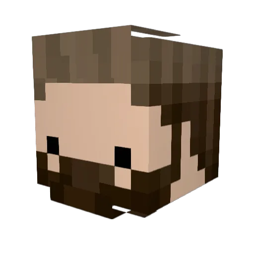 Killrush Minecraft avatar head, 3D render